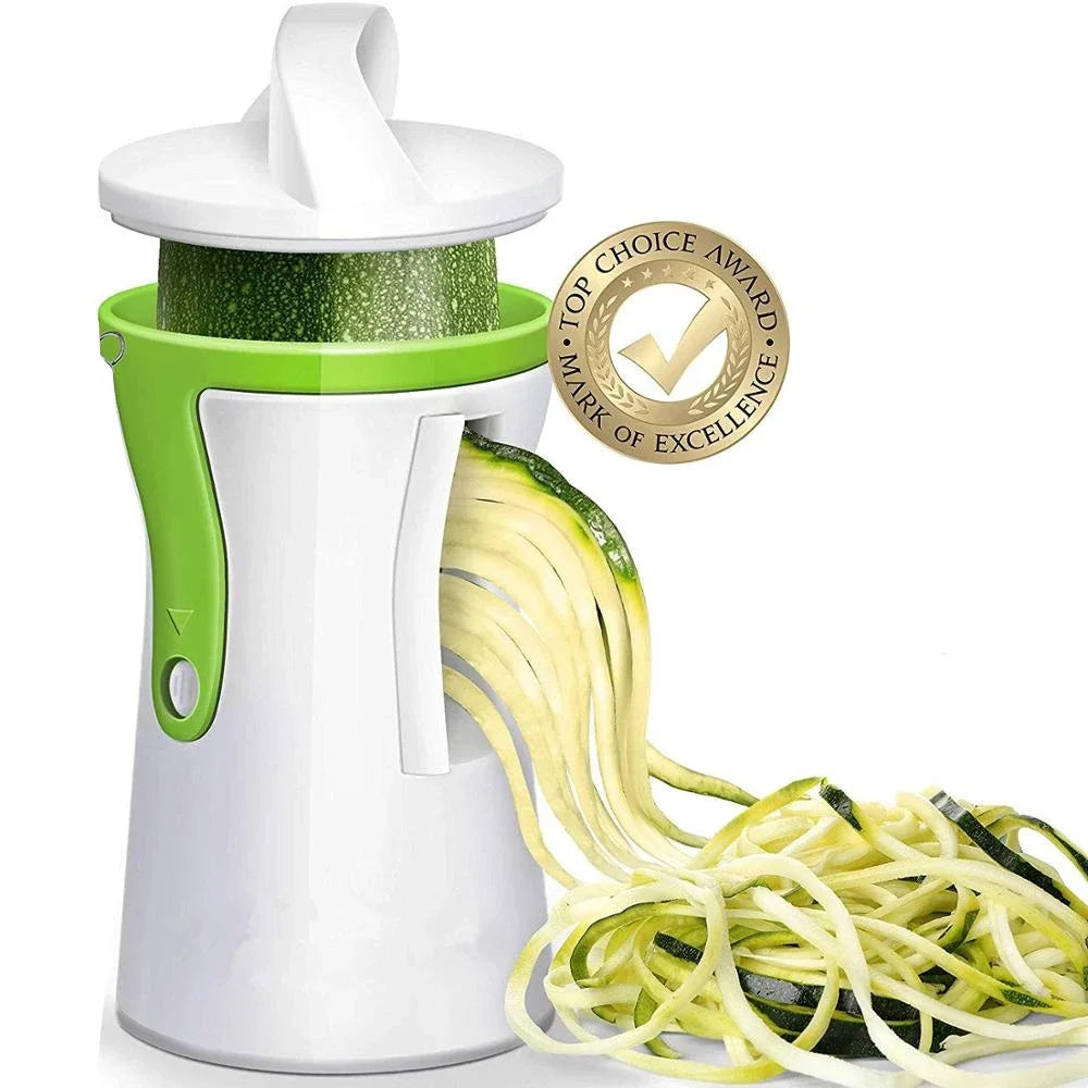Heavy-Duty Spiralizer – 3-in-1 Vegetable & Zucchini Noodle Maker