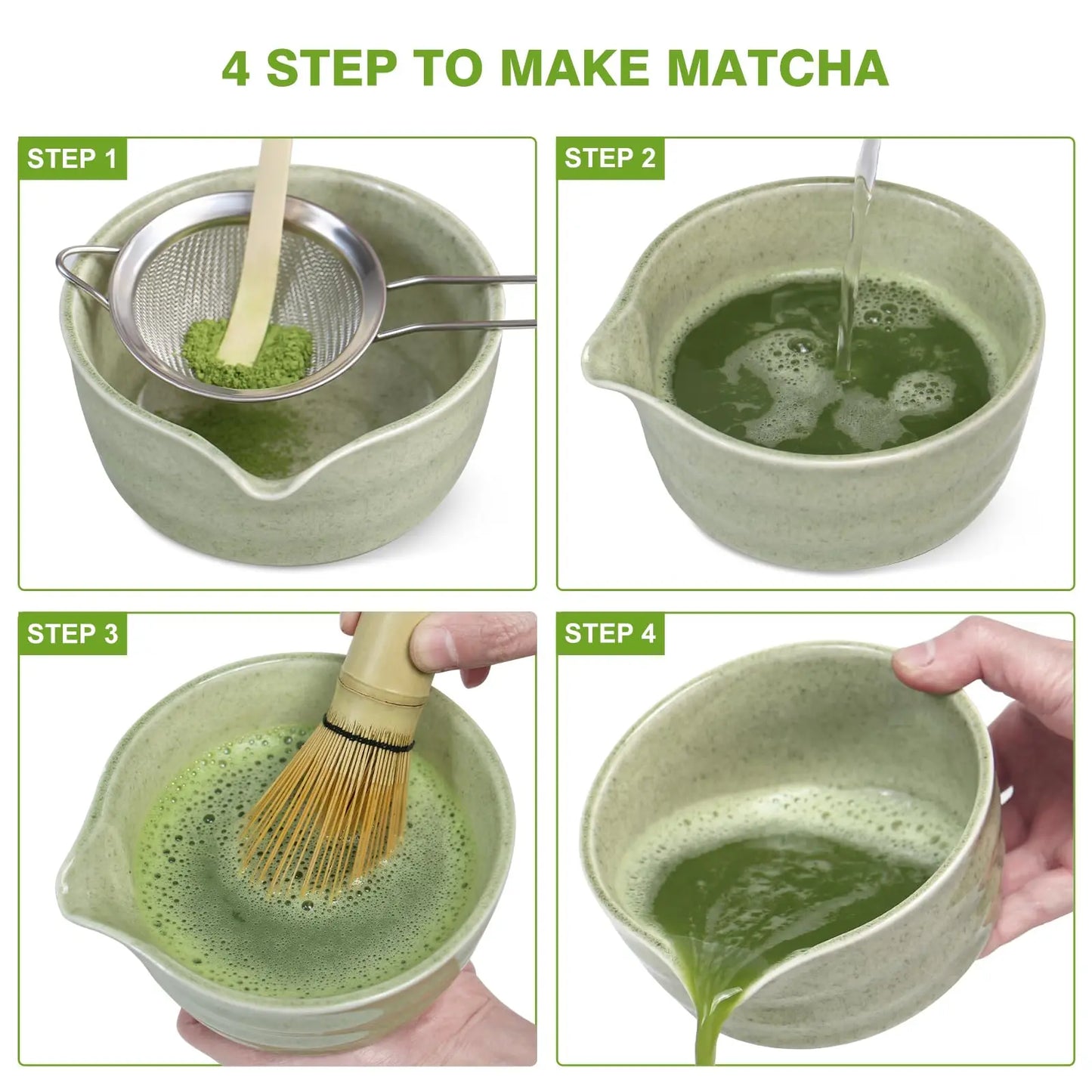Matcha Whisk - Bamboo Whisk for Matcha Powder, Handcrafted Organic Traditional Japanese Chasen panese Chasen for Authentic Tea