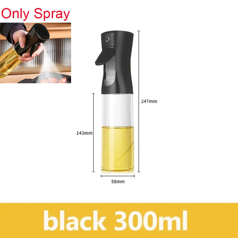 2-in-1 Oil Sprayer & Dispenser Bottle – 500ml Refillable Kitchen Cruet for Cooking & BBQ