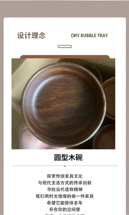 Solid wood bowl Walnut Boat Bowl Creative wooden salad bowl Fruit bowl Vintage storage home kitchen utensils