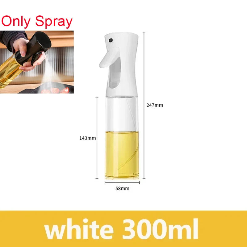 2-in-1 Oil Sprayer & Dispenser Bottle – 500ml Refillable Kitchen Cruet for Cooking & BBQ