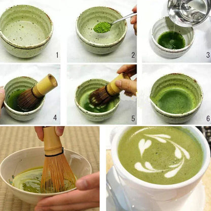 Matcha Whisk - Bamboo Whisk for Matcha Powder, Handcrafted Organic Traditional Japanese Chasen panese Chasen for Authentic Tea