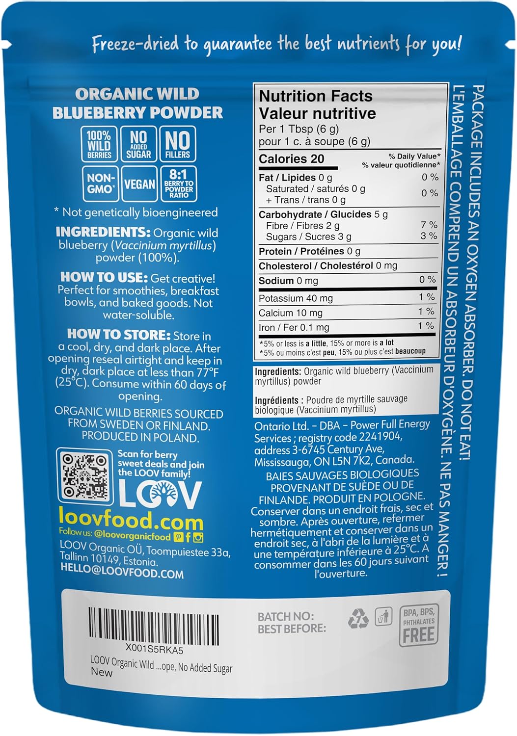 Organic Frozen Blueberry Pack – Perfect for Smoothies”
